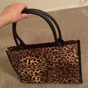 Authentic Brand New Neiman Marcus Brown  Cheetah Print Tote Medium Size